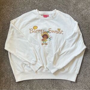 LG White 'Berry Sweet' Sweatshirt